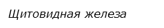  Щитовидная железа